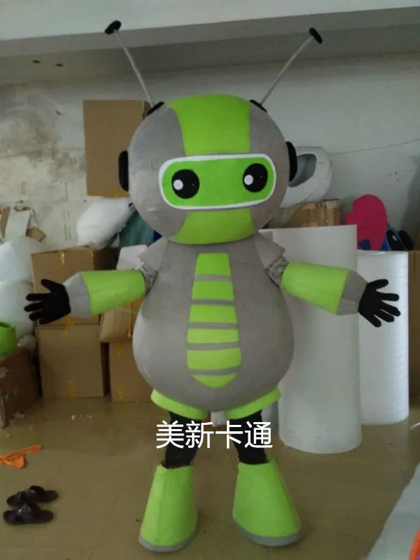 

Robot Mascot Costume Promotional Props Halloween Party Fancy Cosplay Dress Adult Size Mascot Costume Free Shipping