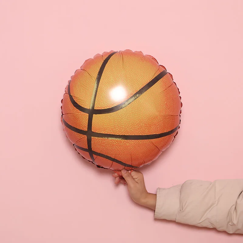 18inch Basketball STARLZMU 1 шт футбольные шары в виде футбольных мячей баскетбольный Гелиевый шар boby's birthday party украшение футбольные болельщики праздник баллон - Цвет: 18inch Basketball