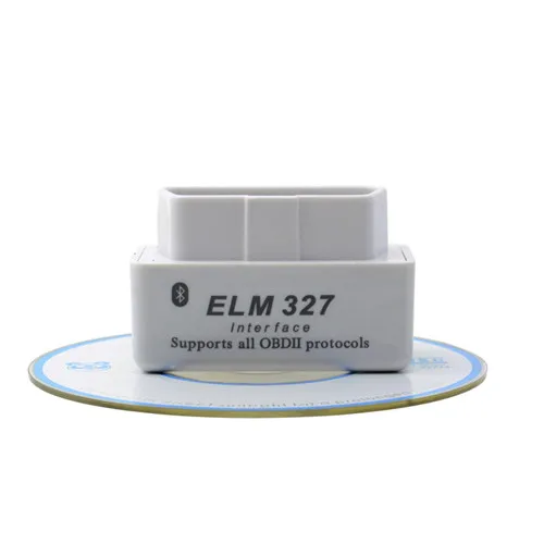 Белый PIC18F25K80 ELM327 V1.5 Bluetooth переключатель питания 16Pin OBD сканер работает на Android Крутящий момент с чипом PIC18F25K80 ELM 327 в 1,5 - Цвет: Белый