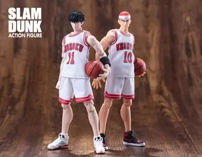 Флуоресцентный желтый Анимирование SHOHOKU DASHENG Slam Dunk Акаги Харуко Takenor Mitsui Hisashi белый спортивный костюм фигурка Модель Коллекция игрушек ПВХ - Цвет: Флуоресцентный желтый