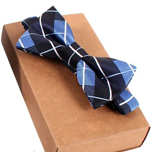 bowtie Corbatas hombre галстук темно-синий черный белый обтягивающий клетчатый галстук Бабочка галстуки гравата, тонкий borboleta карманные угольники - Цвет: bowtie