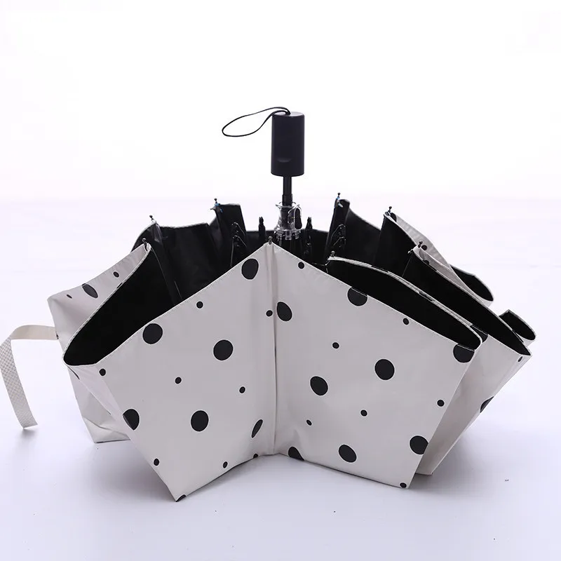 New spotted woman's Three-folding umbrellas for rain and sun portable pocket umbrella UV protection windproof tour gift | Дом и сад