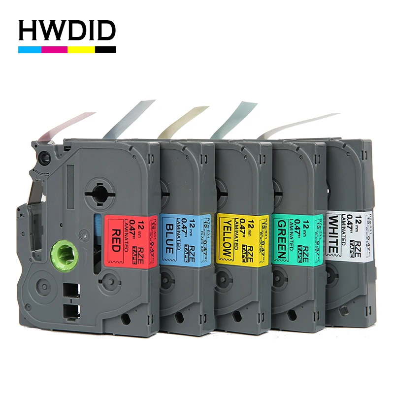 HWDID tze-231 TZ/TZe 231 для принтера Brother P touch label maker/лента 12 мм черный на белом tz/tze tze/tz231