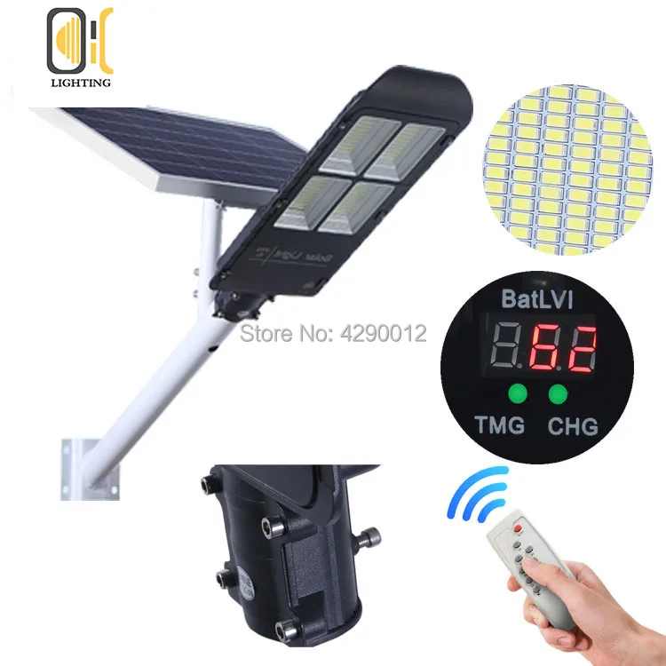 Уличная Светодиодная лампа на солнечной батарее водонепроницаемая большая