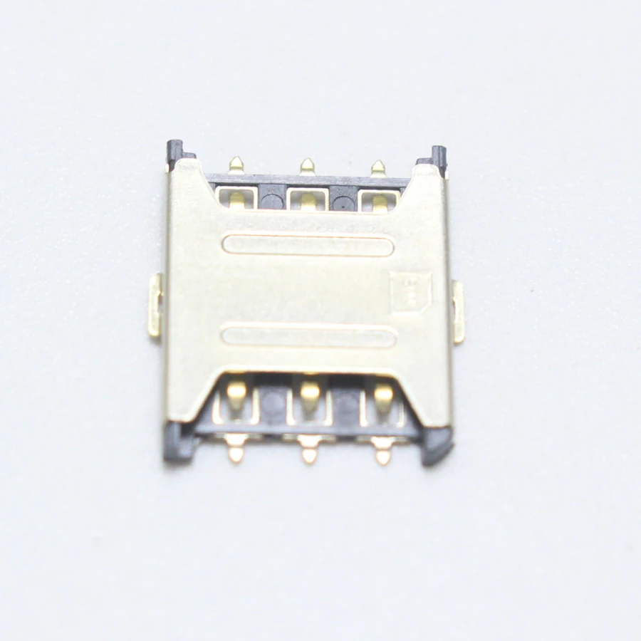 2pcs Nano-SIM 6P jack Mini Card Drawer Plug Type Gold Plated 2x3Pin Nano sim Connector Socket | Обустройство дома