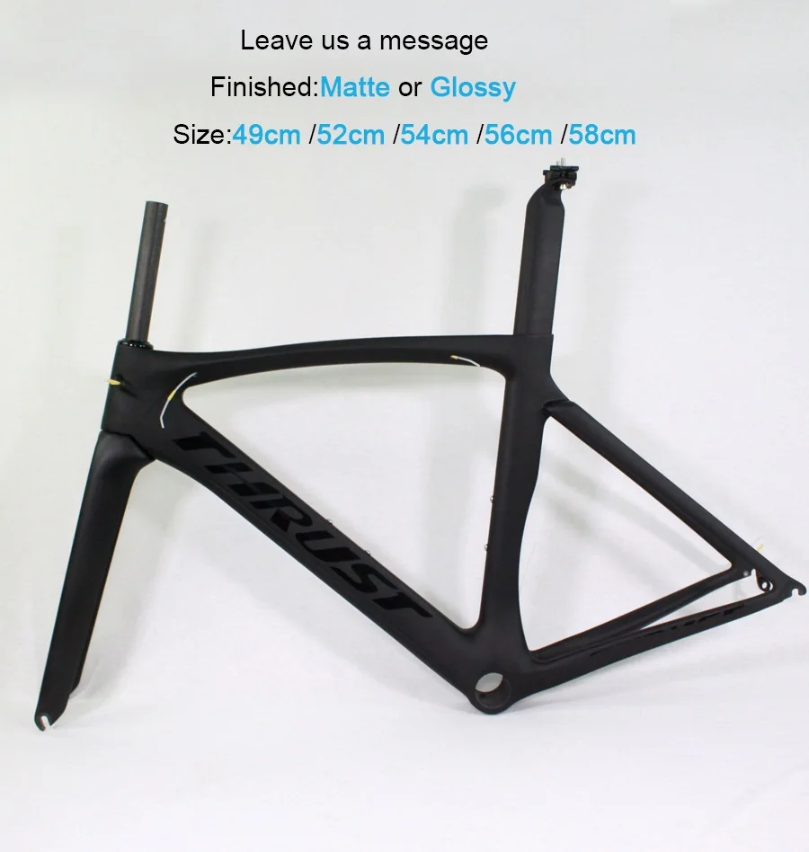 Black and Black Карбоновый дорожный каркас 46 см 49 52 см 54 см 56 см 58 см PF30 углеродный руль для велосипеда рамка Di2 700c колеса 2 года гарантии Велосипедный спорт комплект - Цвет: Black and Black