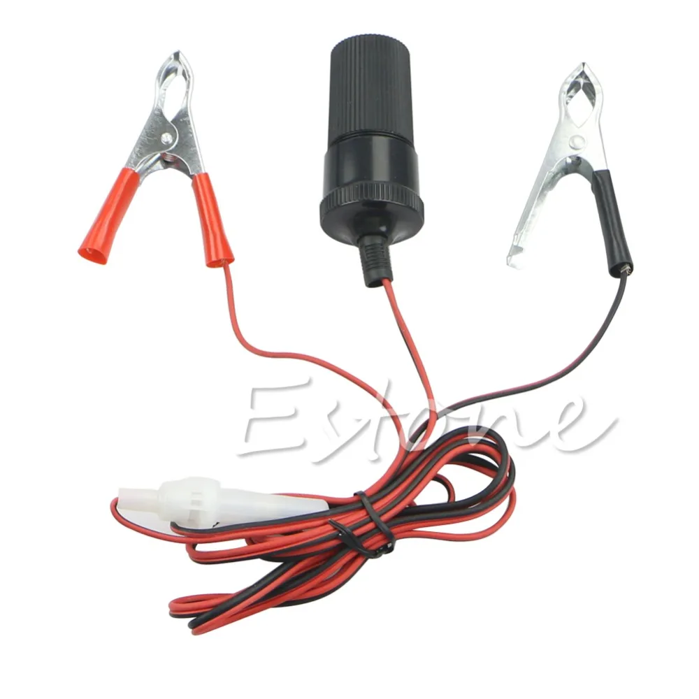 Новый DC 12V авто клип на Прикуриватель разъем для батареи зажимы адаптер