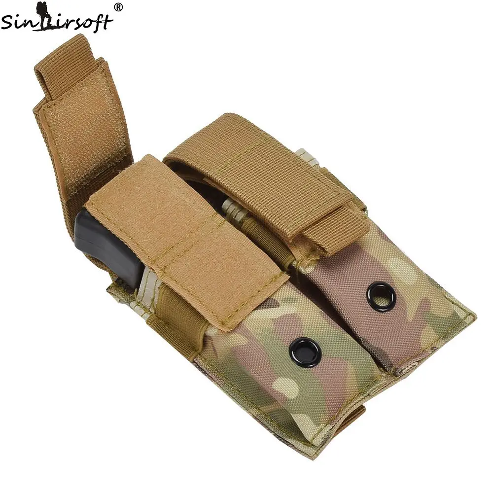 SINAIRSOFR двойной мешочек для журналов нейлоновый Молл зажим кобура страйкбол