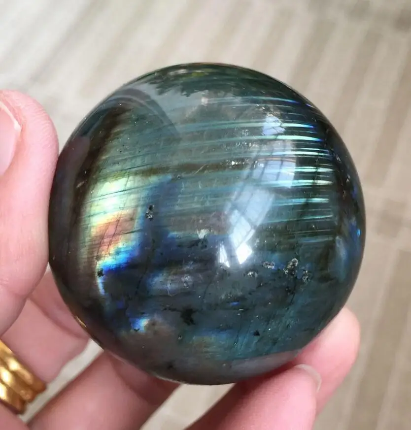 Сферический шар из 210 натурального Лабрадорита Мадагаскарский | Дом и сад