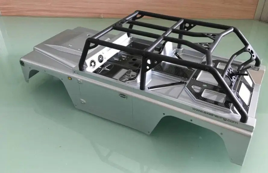 1/10 фото Окрашенный корпус с колесной базой на крышу 285 мм для RC Crawler Tamiya CC01 D90 Laand Rover