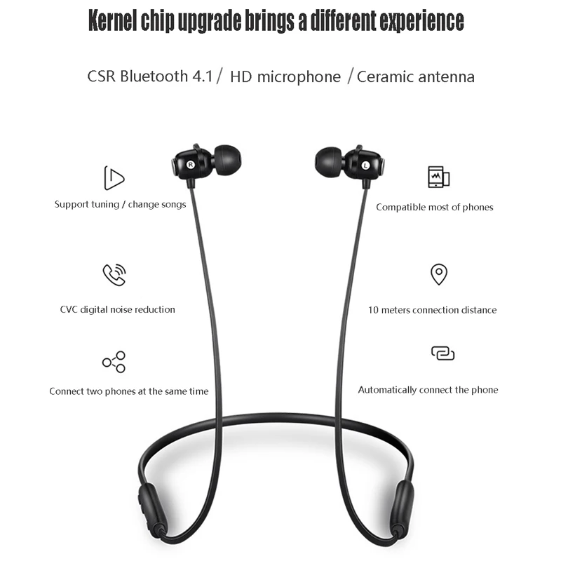 S6 bluetooth наушники с шейным ремешком беспроводные для Xiaomi iPhone стерео auriculares fone de ouvido