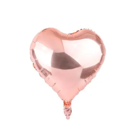 5pcs rose gold heart 10 дюймов металлическое красное сердце рубиновый Агат красный Свадебный шар комната День Святого Валентина Украшенные даты красный гранат красный воздушный шар Вечерние - Цвет: 5pcs rose gold heart