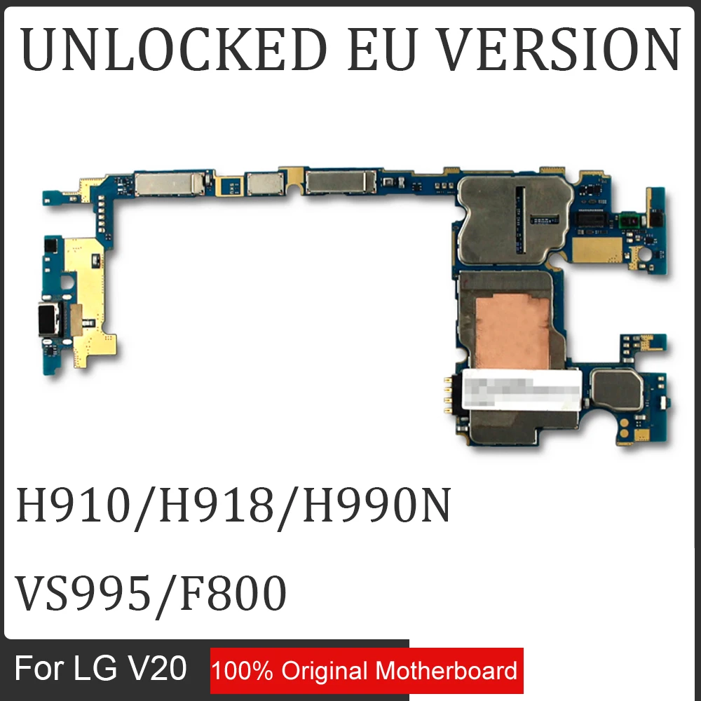 Протестированная мобильная электронная панель материнская плата для LG V20 H910 H918 H990N VS995 F800 64 Гб rom с системой Android