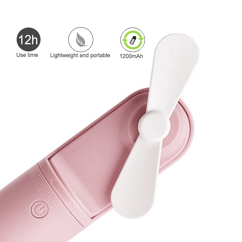 

Smart Capsule Fan Portable Handheld with Rechargeable Built-in Battery 800MA USB Summer Travel Mini Hand Portable Fans