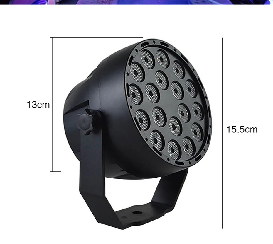 Светодиодный диско UV фиолетовый сценический светильник DMX 512 светильник влияние DJ Par лампа на гвозде, флэш-память для вечерние звук светильник рождественские свитеры с лазерный точечный светильник