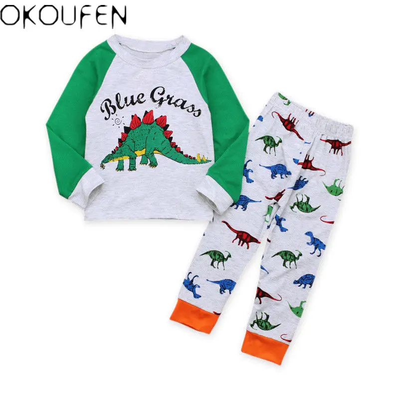 Шт. из 2 для маленьких мальчиков: футболка с длинными рукавами и надписью + штаны