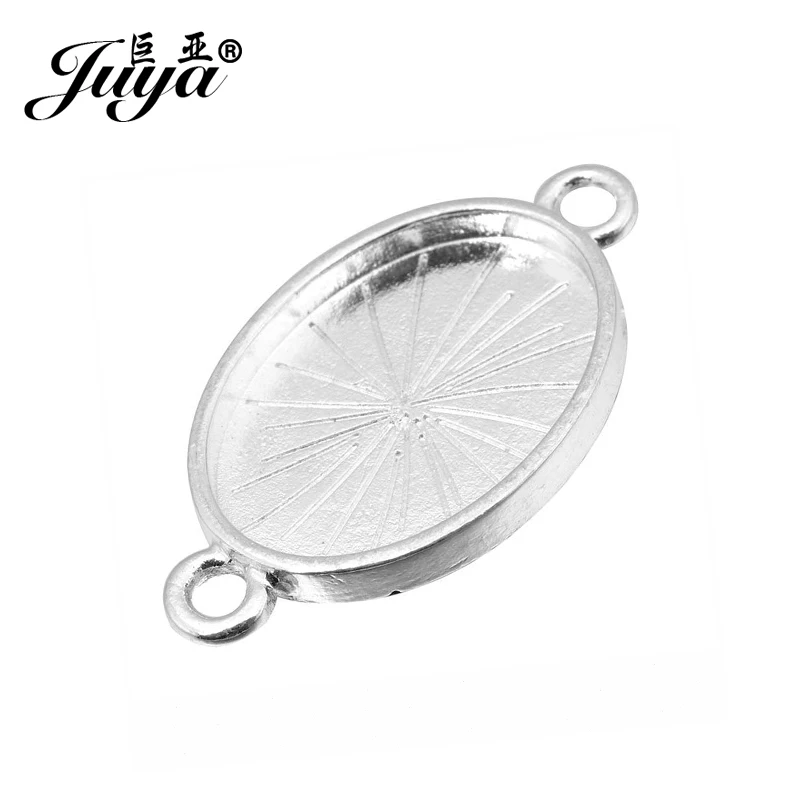 Коннектор для кабошона JUYA AD0105 овальная основа украшений сделай сам