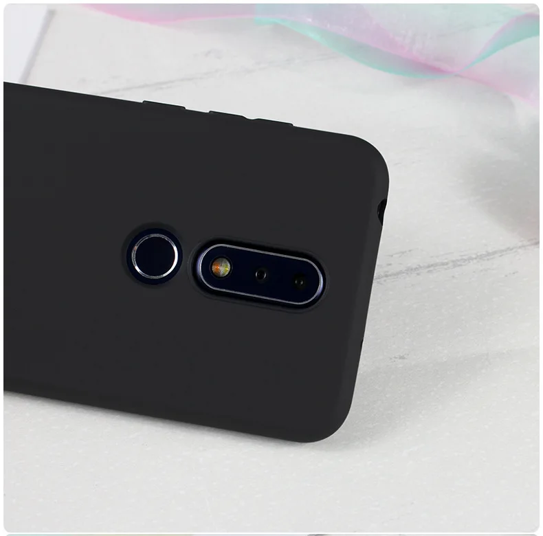 For Nokia X6 Case Soft TPU Candy Colors Frosted Silicone Slim Protective Back Cover Cases Full Phone Shell |