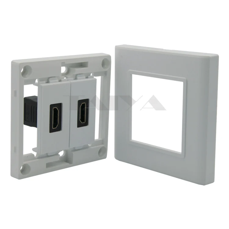 Двойной порт HDMI настенная пластина с обратной стороны разъем гнездо-гнездо |