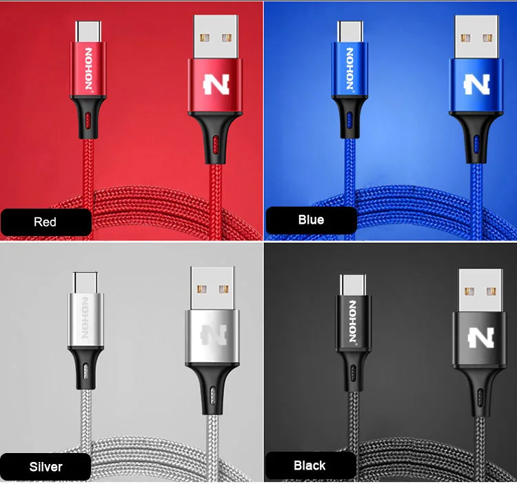 NOHON type-C USB кабель для Xiaomi mi 4C mi 5 4S OnePlus 2 Nexus 5 5X6 P Android телефон быстрое зарядное устройство кабель type-C провод
