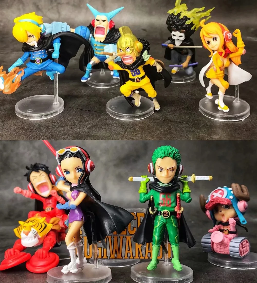 5 шт./лот 4 9 см японское аниме f igure Q version one piece Luffy/Robin/Roronoa Zoro экшн фигурка