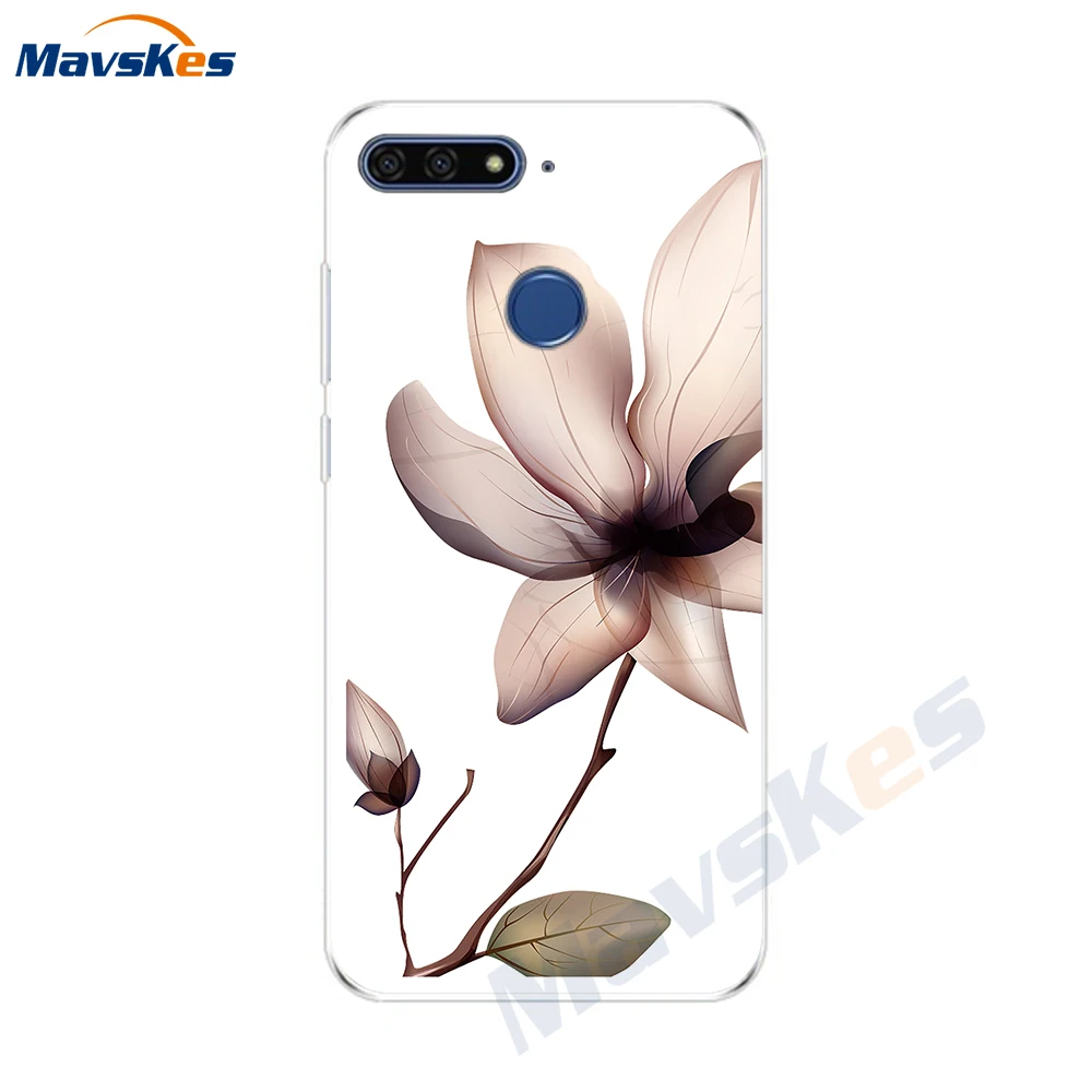 51 Для huawei Honor 7C чехол 5," Мягкий ТПУ силиконовый бампер на Honor 7C чехол s для huawei Honor 7C AUM-L41 чехол для телефона задняя крышка - Цвет: 51