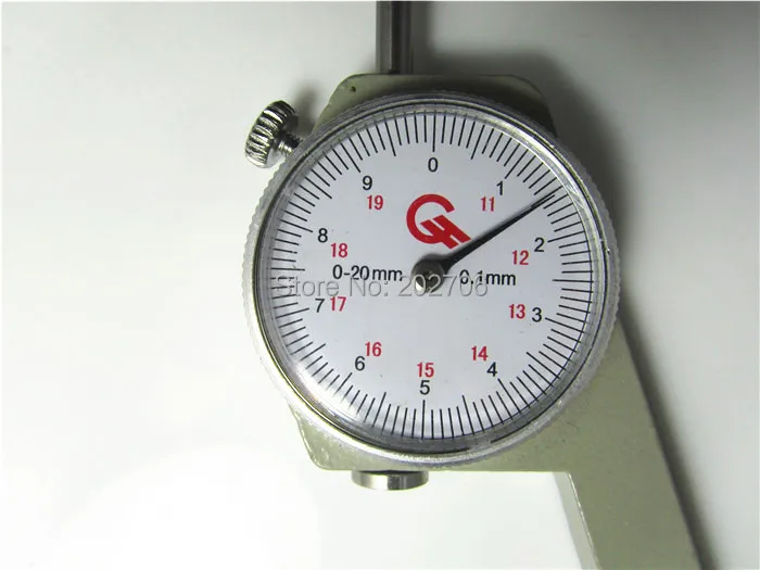 3 шт./лот! 0 20 мм Толщиномер кожи толщиномер тестер циферблата|gauge water|lots shippinglots of hello