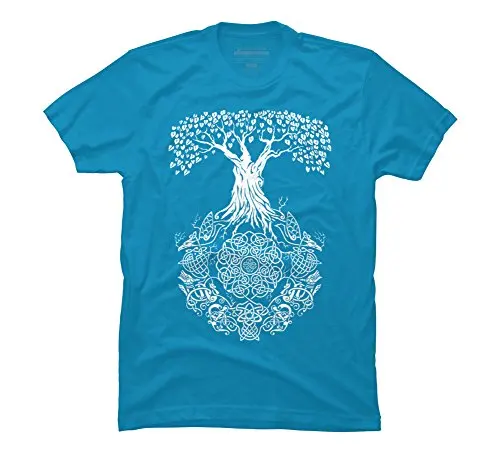Мужская футболка Yggdrasil древо Жизни мужские Графических Футболка | одежда