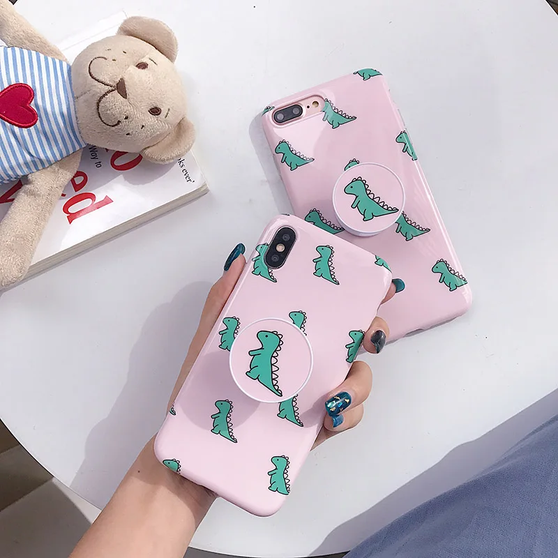 Милые детские чехлы для телефонов с динозавром iphone 8 чехол подушки безопасности