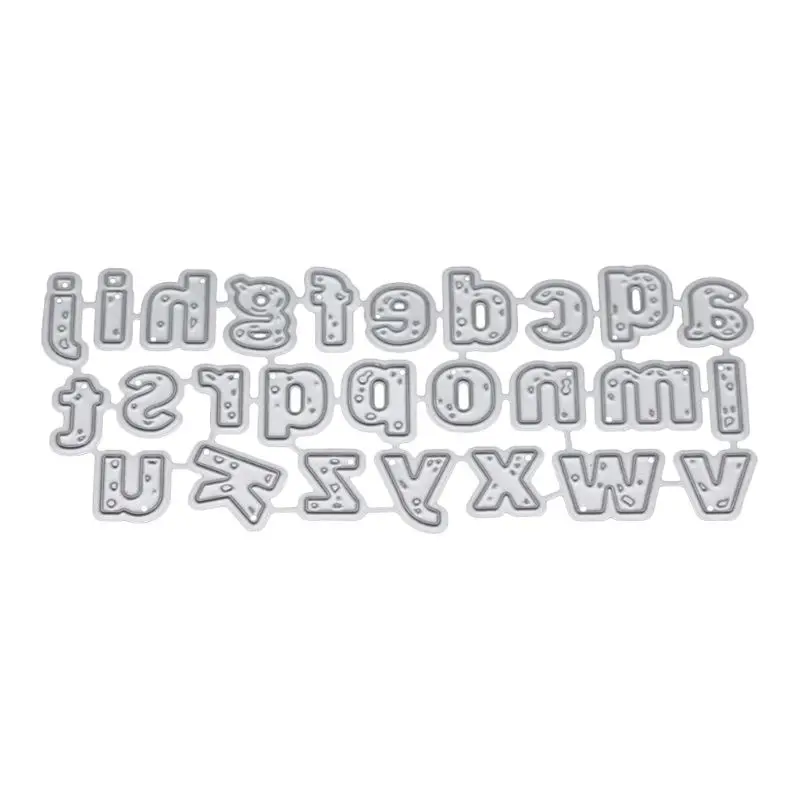 Строчные буквы алфавита металлический Трафаретный вырубной штамп трафарет для