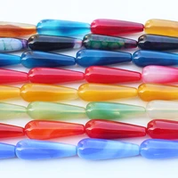 10x30mm multi color water drop agates beads 13pcs jewelry making beads can mixed wholesale