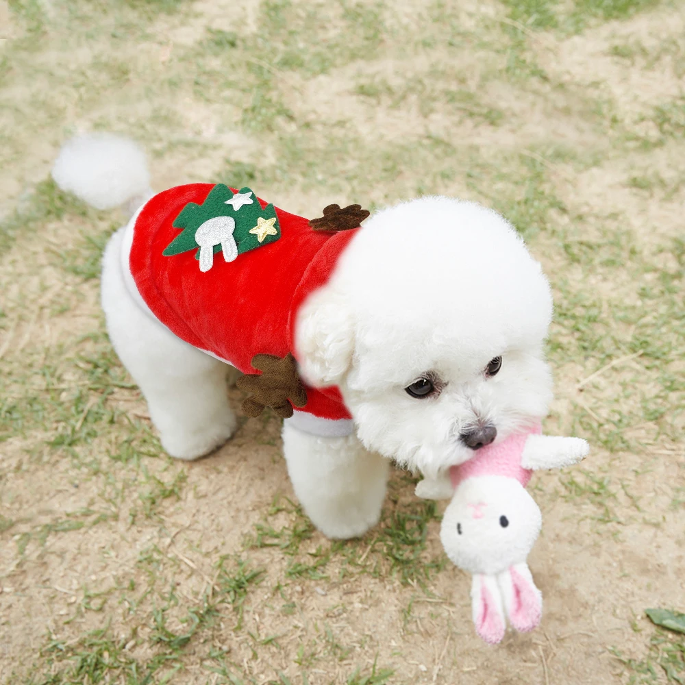

Pet Dog Clothes Christmas Apparel for Small Dogs Winter Coat Santa Costume Clothing Hoodie Outfit for Chihuahua Yorkies