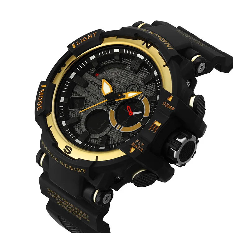 Взрыв уличные спортивные часы multi function творческий светодиодные электронные