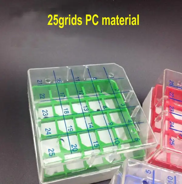 Пластик frozen тубус коробки 25/36/50/81/100 отверстия Крио-труба ящик для хранения сетки подходит для 1,5/1,8/5мл пузырек из трубного криоконсервации трубки