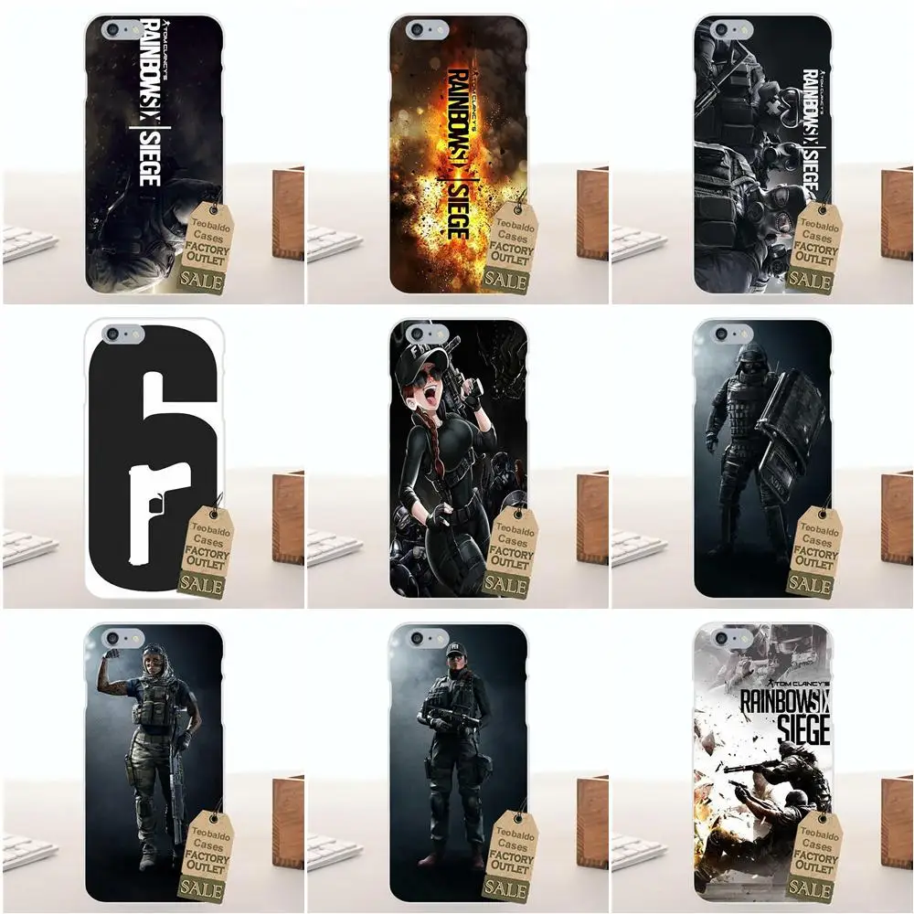 ТПУ Новое поступление для Huawei G7 G8 Honor 5A 5C 5X6 6X7 8 V8 Mate 9 P7 P8 P9 P10 Lite Plus Rainbow Six Siege characes |