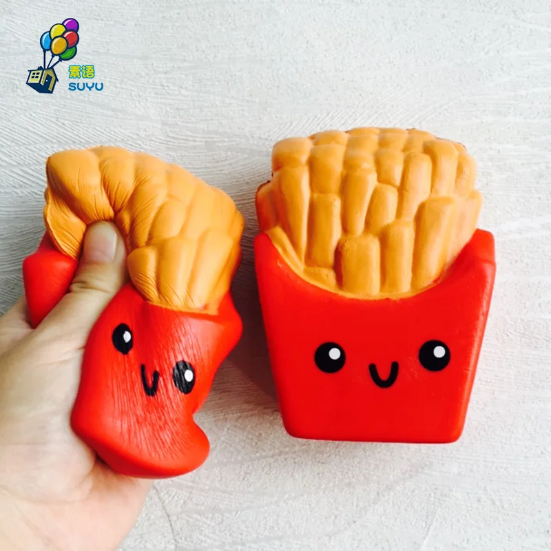 Игрушки-антистресс оптовая продажа 10 шт Kawaii Squishy милый Картофель фри медленно
