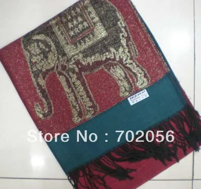 Nice золото elephant нить шаль накидка палантин шарф 10 шт. / lot # 2928|scarf polyester|shawl snowshawl stole |