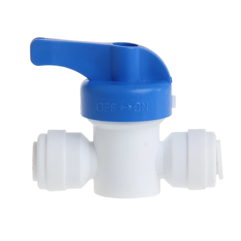 

1Pc Ball Valve 6mm 1/4" Tube OD Port Plastic Water System Loop Connector