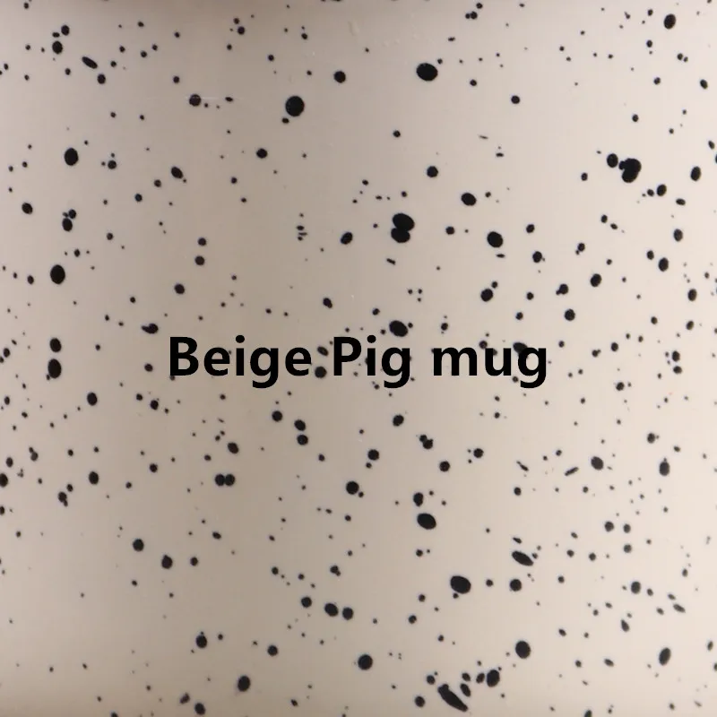 Beige Pig mug Креативные фарфоровые кружки животные сделай сам по индивидуальному заказу - Цвет: Beige Pig mug