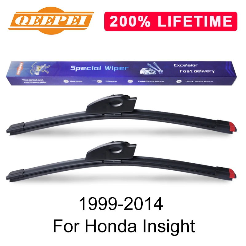 QEEPEI Замена стеклоочистителя для Honda Insight 1999- силиконовые резиновые Дворники для лобового стекла авто аксессуары
