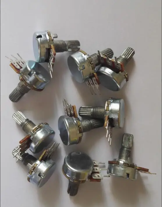 WH148 1K 2K 5K 10K 20K 50K 100K 500K 1M ohm 20% потенциометры одиночного соединения 3Pin/длина ручки: 15