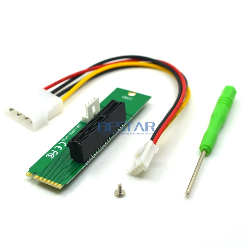 PCI E штекер-гнездо высокоскоростной адаптер pci-E 1X 4x для NGFF M.2 M Key keyM PCIe pci express PCI-express |