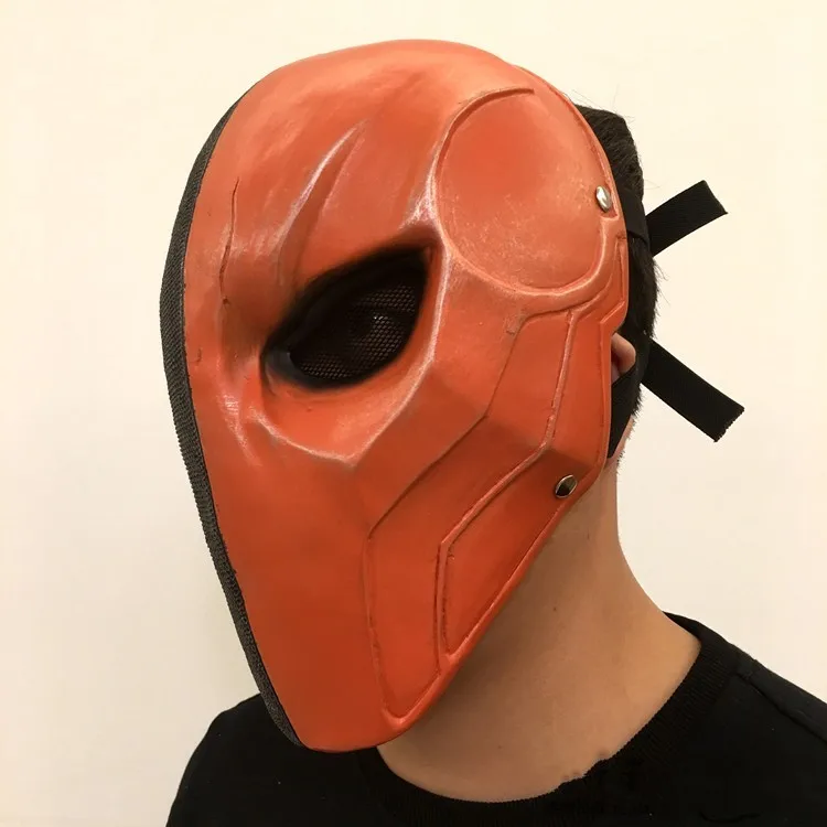 Оранжевая маска Deathstroke шлем полное лицо ПВХ убийца Терминатор Slade Joseph Wilson косплей