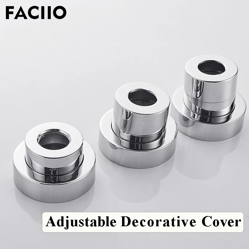 shower fixing kit equipment water pipe copper decorative cover bathroom faucet accessories electroplating anti rust faciio free global shipping