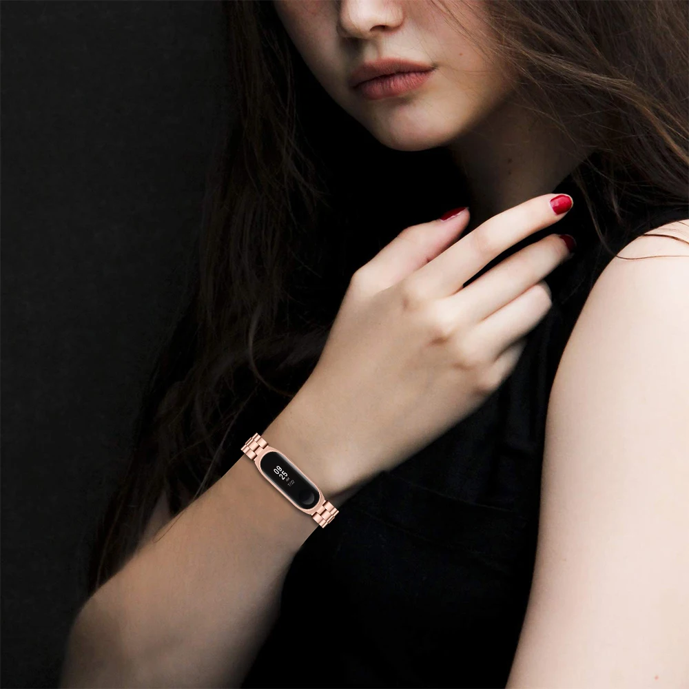 OULUCCI металлический ремешок для xiaomi band 4 браслет из нержавеющей стали mi 3 |