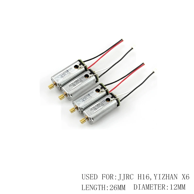 4 шт. двигатели для Yizhan X6 тарантула Jjrc H16 Rc Квадрокоптер Запчасти 2 Cw двигатель CCW