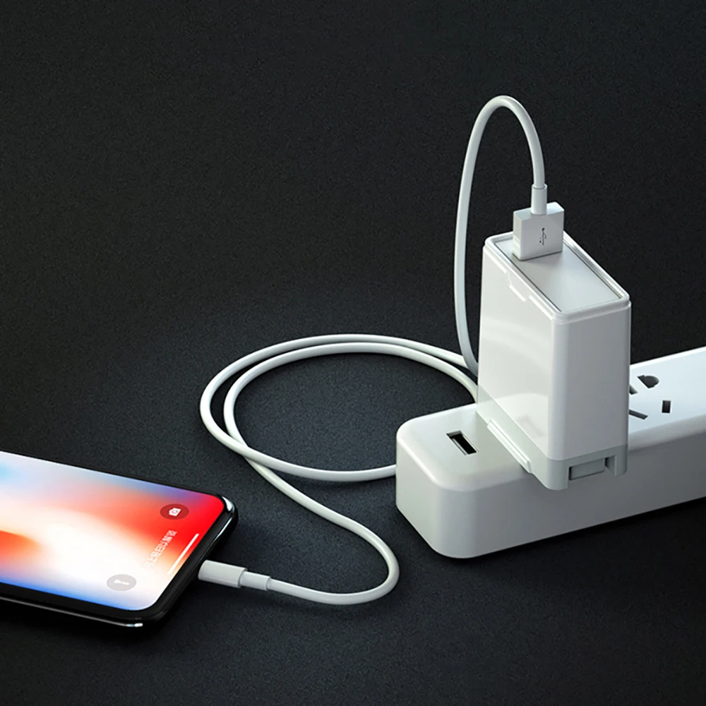 SOKUMAX 0 5 м оригинальный USB кабель для быстрой зарядки iPhone X 8 7 6s 6 Plus 5S iPad зарядное