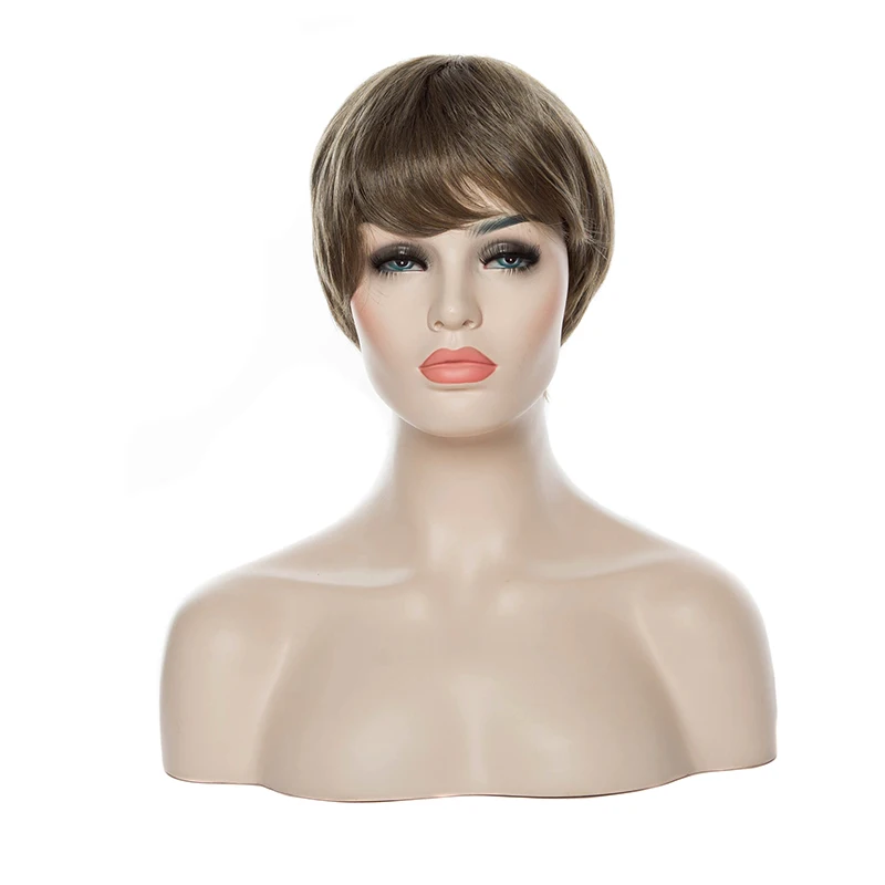 HAIRJOY женский парик из синтетических волос Короткие прямые парики 10 цветов
