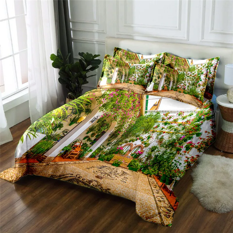 4 шт. Комплект постельного белья из микрофибры с 3D принтом|bed sheet|duvet cover setbedding set |