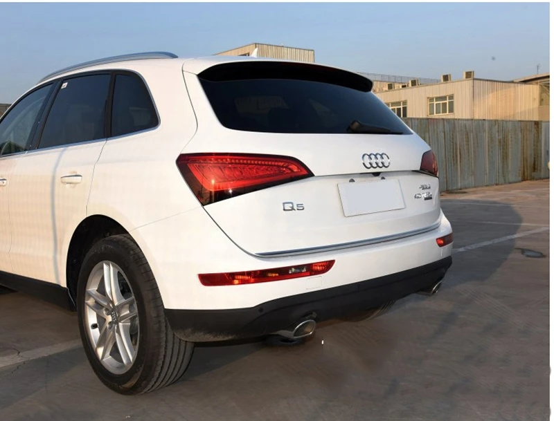 Для Audi Q5 2009 2010 2011 2012 2013 2014 2015 2016 нержавеющая сталь задний багажник отпариватель